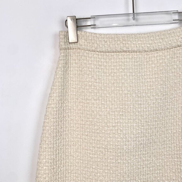 Gucci Womens Ivory A-Line Textured Skirt - Picture 3 of 7